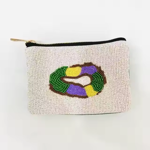 Pochette à main perlée brodée perle de rocaille à la main porte-monnaie pour femmes filles personnalisé par MD HANDICRAFTS - Product Image 6