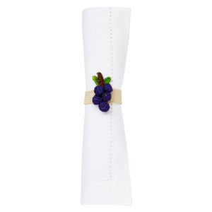 Rond de serviette feuille de palmier écologique fait à la main décor de table naturel accessoire de mariage rustique - Product Image 1