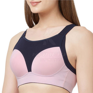 Sujetador Deportivo Cómodo y Transpirable con Logotipo Frontal Simple, Disponible en Stock 2026, Talla Grande para Damas - Product Image 1