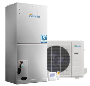 Système de climatisation central à pompe à chaleur split 4 tonnes, 48 000 BTU, Inverter, CEE 16.5 SEER2, écoénergétique, garantie 5 ans - Product Image 1
