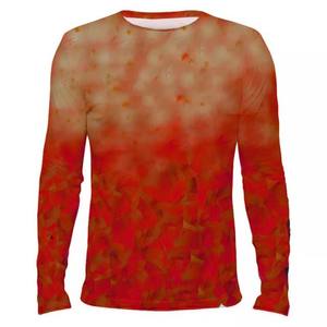 Camisetas de LICRA de poliéster 100% personalizadas para hombre, camiseta de pesca de manga larga de secado rápido UPF 50 + UV de protección solar lisa de alta calidad - Product Image 1