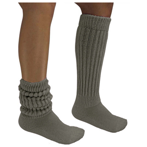 <b>Knee</b> <b>High</b> Socks Solid Color Knitted Thick Cotton Winter Casual Socks for Adults - Product Image 2