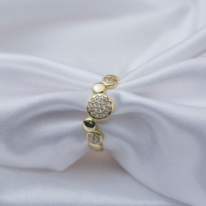 Trendy Classic Round Shape CZ Cluster Ring <b>Handcrafted</b> 925 Sterling Silver <b>Jewelry</b> for Wedding Minimal Design Turkish Style - Product Image 6