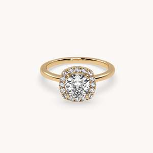 แหวนหมั้นคาร์เตอร์ - แหวนเพชรทองคำ 14k เพาะเลี้ยงในห้องปฏิบัติการสำหรับผู้หญิง - Product Image 4