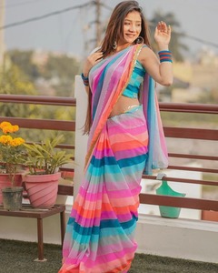 Best Selling Classic Traditional Indian <strong>Saree</strong> With Beautiful Embroidery and Rich <strong>Color</strong> Palette Digital Print <strong>Saree</strong> From India