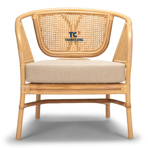 เก้าอี้โซฟาหวายแบบทนทานพร้อมเบาะรองนั่งเฟอร์นิเจอร์รับประทานอาหาร - Product Image 1