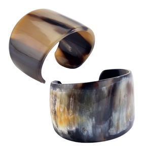 High Fashion Women's Buffalo Horn Bangle <b>Bracelet</b> Polished Bone Animal <b>Feather</b> Style Wholesale Cheap Price GM Impex Decoration - Product Image 2