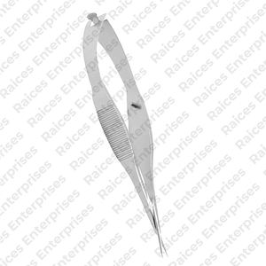 Tijeras de capsulotomía con fuente de alimentación manual de acero inoxidable, servicio OEM, instrumento médico, tijeras de capsulotomía en ángulo Vannas - Product Image 6