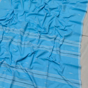 Sari en coton pur tissé à la main, écologique, séchage rapide, poids moyen, pour filles - Style uni pour mariage - Product Image 1