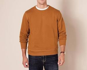 เสื้อสเวตเชิ้ตผู้ชาย โพลีเอสเตอร์/คอตตอน แฟชั่นทรงโอเวอร์ไซส์ แขนยาว สีพื้น ย้อมสี  สำหรับฤดูหนาว ผ้าฟลีซ ขายส่ง - Product Image 4