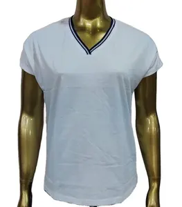 women's casual promotional t-shirts polyester cotton can be customized colors materials style sizes manufactured in India .