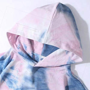 เสื้อฮู้ดมัดย้อมสำหรับผู้ชายเสื้อฮู้ดผ้าคอตตอน100% ดีไซน์ปรับแต่งได้ทันสมัยใหม่ - Product Image 4