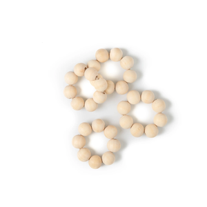 Servilleteros de madera con cuentas de madera redondas personalizadas para bodas y decoraciones de fiestas al mejor precio - Product Image 4