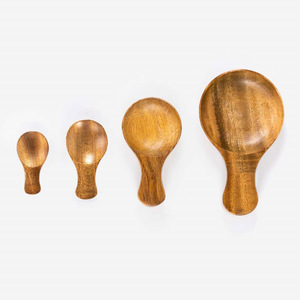 ชุดช้อนตักทำจากไม้ธรรมชาติพร้อมขนาดที่แตกต่างกัน - Product Image 2