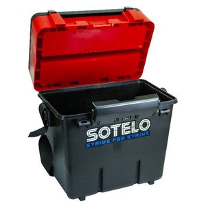 Sotelo-Caja de aparejos de pesca con múltiples cargadores, con correa para el hombro, para almacenamiento y transporte en arroyos, lagos y ríos - Product Image 4