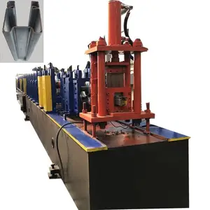 Machine de formage de rails de volet roulant avec joint en caoutchouc anti-bruit remplissant la machine de formage de presse en ligne
