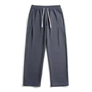 Nuevos Pantalones deportivos informales sueltos de pierna ancha, pantalones de chándal de punto de poliéster para hombres, pantalones lavados para hombres - Product Image 2