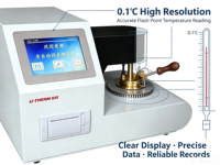 Testeur automatique de point d'éclair PMCC YX-710B ASTM D93 pour pétrole, huile de transformateur et lubrifiants – Équipement de laboratoire