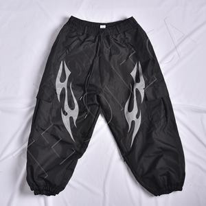 Venta al por mayor de los hombres al aire libre del deporte Pantalones de esquí de cintura alta a prueba de viento de pierna ancha Pantalones de snowboard con cierre de cremallera - Product Image 1
