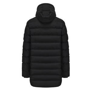 Veste parka d'hiver pour homme en gros au Canada, taille plus 6XL, longue, épaisse, col montant, capuche, tissu imperméable, motif léger, logo - Product Image 3