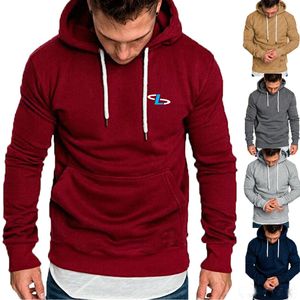Sweats à capuche et sweat-shirts en coton sans ficelles avec logo personnalisé surdimensionné en polaire épaisse vierge pour hommes - Product Image 1