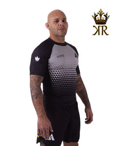 Royal Kimono Unisexe Jiu Jitsu Rashguard Logo Personnalisé BJJ Court Manches Longues MMA Polyester/Spandex Vente en Gros Sublimation pour Adultes - Product Image 5