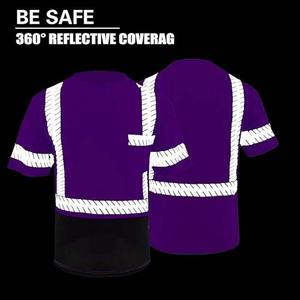 Camisetas de Seguridad Vintage de Alta Visibilidad OEM con Cremallera Reflectante, Logotipo Personalizado, Transpirables, para Primavera, Colores y Tallas Personalizadas - Product Image 3