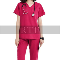 Conjuntos de Uniformes Médicos para Enfermeras, Nuevos Productos de Alta Calidad, Unisex, Tallas Grandes, Impermeables, Transpirables, 100% Poliéster
