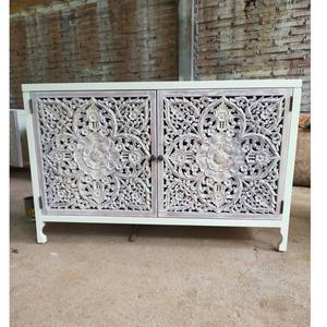 Fabricant de meubles en bois d'acajou massif sculpté artisanal français de luxe-Meubles TV pour le salon Entrée Entrepôt Appartement - Product Image 1