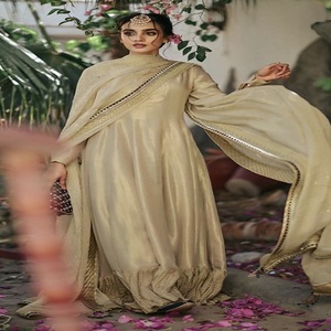 Vêtements de créateur Kanya Fancy Garments, costumes Anarkali indiens pakistanais en lin trois pièces pour filles. - Product Image 2