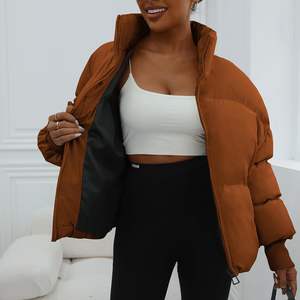 Chaqueta acolchada de invierno hecha de fábrica directa de Venta caliente para mujer Chaqueta acolchada larga de talla grande con cierre de cremallera Chaqueta acolchada - Product Image 6