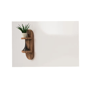 Étagère flottante en bois faite à la main de style bohème : Décoration en bois de style moderne du milieu du siècle - Product Image 5