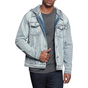 Nouvelle veste en jean tendance, prix d'usine, populaire, résistante, boutonnée, imperméable, écologique, séchage rapide, qualité supérieure, pour homme - Product Image 1
