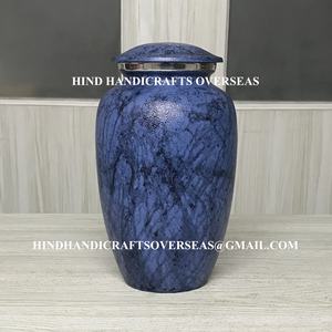 Urne de crémation pour adulte en aluminium d'art moderne pour cendres humaines, fabricant et exportation de fournitures de funérailles en inde - Product Image 3