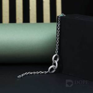 Charm Moissanite Diamond Bracelet en Plata de Ley 925 Diseño de una sola línea Regalo perfecto para cada lugar - Product Image 4