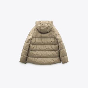 Chaqueta larga acolchada para hombre, moda de invierno 2025, elegante diseño personalizado, cortavientos de lona de lana calentada, precio al por mayor, tela - Product Image 2