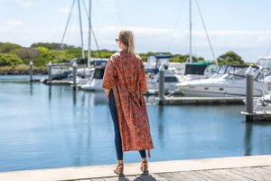 Automne coton Kimono peignoir Frida oiseau Motif Design gratuit saint valentin Cardigan vêtements de nuit robe de chambre pour printemps inspiré - Product Image 6