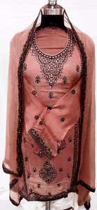 Diseñador moderno sin coser bordado a mano indio pakistaní moda-adelante hermosos trajes de seda de estilo tradicional para mujer - Product Image 2