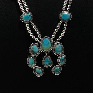 Wholesale Natural Fancy Shaped Turquoise Gemstone Bezel Set 925 <b>Solid</b> Sterling <b>Silver</b> Pendant <b>Necklace</b> Gift for Womens - Product Image 1