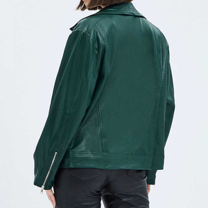 Chaqueta de cuero para mujer con diseño OEM personalizado de calidad superior hecha en fábrica con material de secado rápido y ajuste perfecto para mujeres adultas - Product Image 4