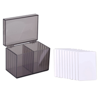 10 couches acrylique faux cils boîte de rangement cils colle porte-palette conteneur fermé emballé cils outil et accessoires