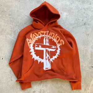 Custom Dgt Print Hoodies Recortada Sin Bolsillo Unisex Sudadera Estampado de Pantalla Parche Sudadera con capucha para Hombres - Product Image 5