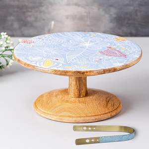 ขาตั้งเค้กไม้ทรงกลม ราคาประหยัด ทำมือ มีสินค้าในสต็อก เหมาะสำหรับจัดแสดงขนมในงานอีเว้นท์และใช้ในบ้าน ดูหรูหรา - Product Image 4