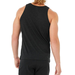 Débardeurs de sport décontractés à col rond sans manches pour hommes, séchage rapide, polyester/coton - Product Image 5