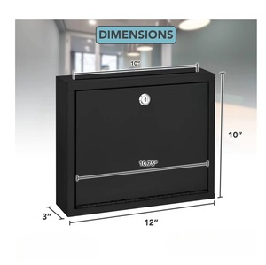 Boîte aux lettres en métal de conception classique Offre Spéciale avec grande fente pour courrier et serrure pour le stockage sécurisé du courrier et des colis disponibles à la vente - Product Image 2