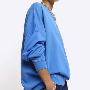 Nueva ropa ligera para mujer, Sudadera negra de manga larga, ropa de calle informal, sudadera de algodón suave transpirable - Product Image 2