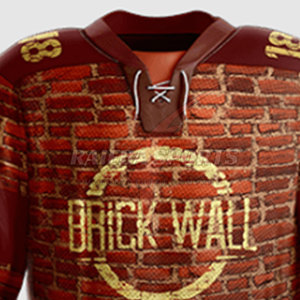 Maillot de hockey sur glace unisexe pour adultes en polyester de haute qualité, personnalisable par sublimation et broderie, avec logo sur mesure, service OEM, ensemble de tenues d'équipe - Product Image 4