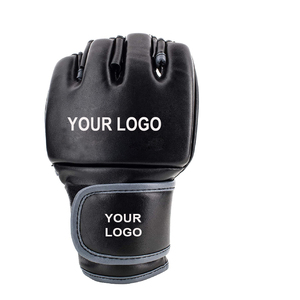 Gants de MMA de haute qualité fabriqués sur mesure Gants de MMA professionnels en cuir synthétique pour entraînement au combat avec demi-doigts - Product Image 2