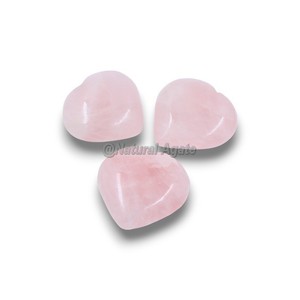 Decoración perfecta para el hogar Unakite verde Corazones hinchados Cristales de piedra de ágata natural tallada en forma de corazón para decoración en línea - Product Image 3
