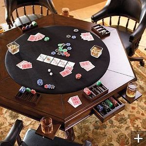 Modern Stainless Steel Leather <b>Adjustable</b> <b>Height</b> 8-Seater Gambling <b>Table</b> for Outdoor Farmhouse-Style Home Entertainment Spaces - Product Image 2